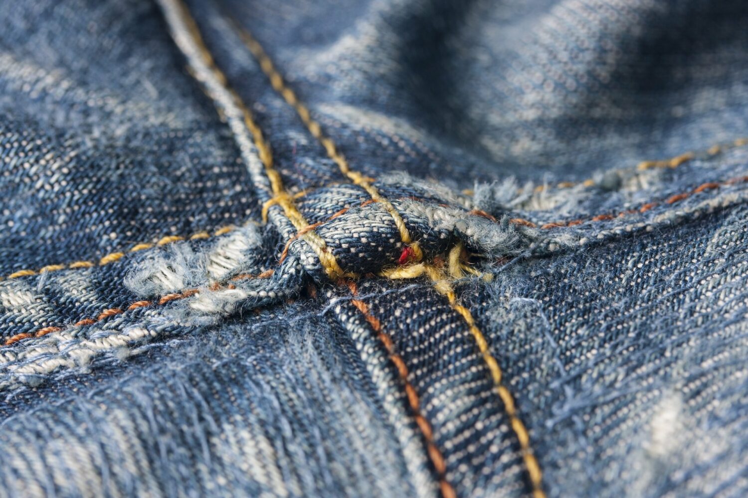 How to fix holes in jeans - Hand-stitched jean holes